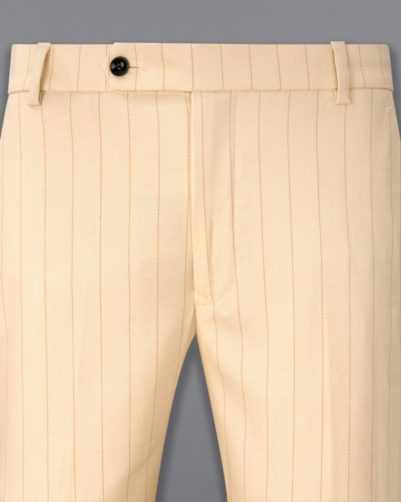 Light Apricot Striped Pant