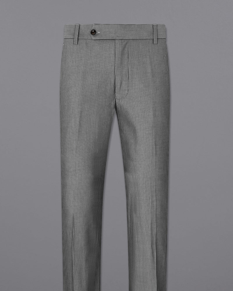 Gainsboro Gray Striped Pant