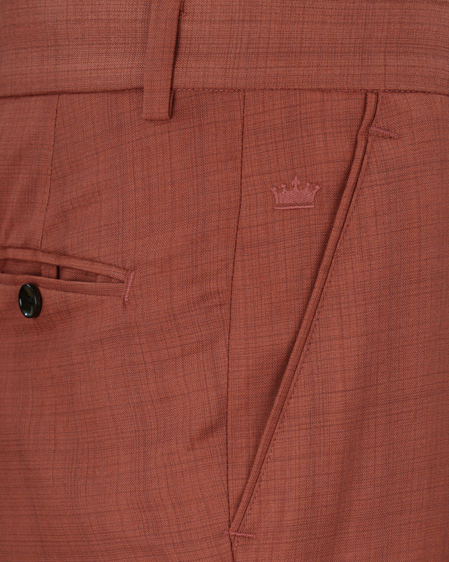 El Salva Burnt Orange Self Pant