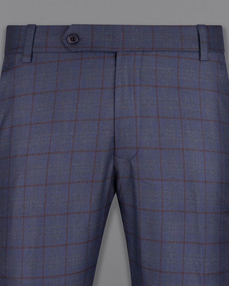 River Bed Blue Windowpane Pant