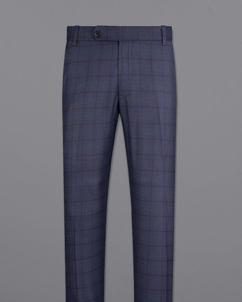 River Bed Blue Windowpane Pant