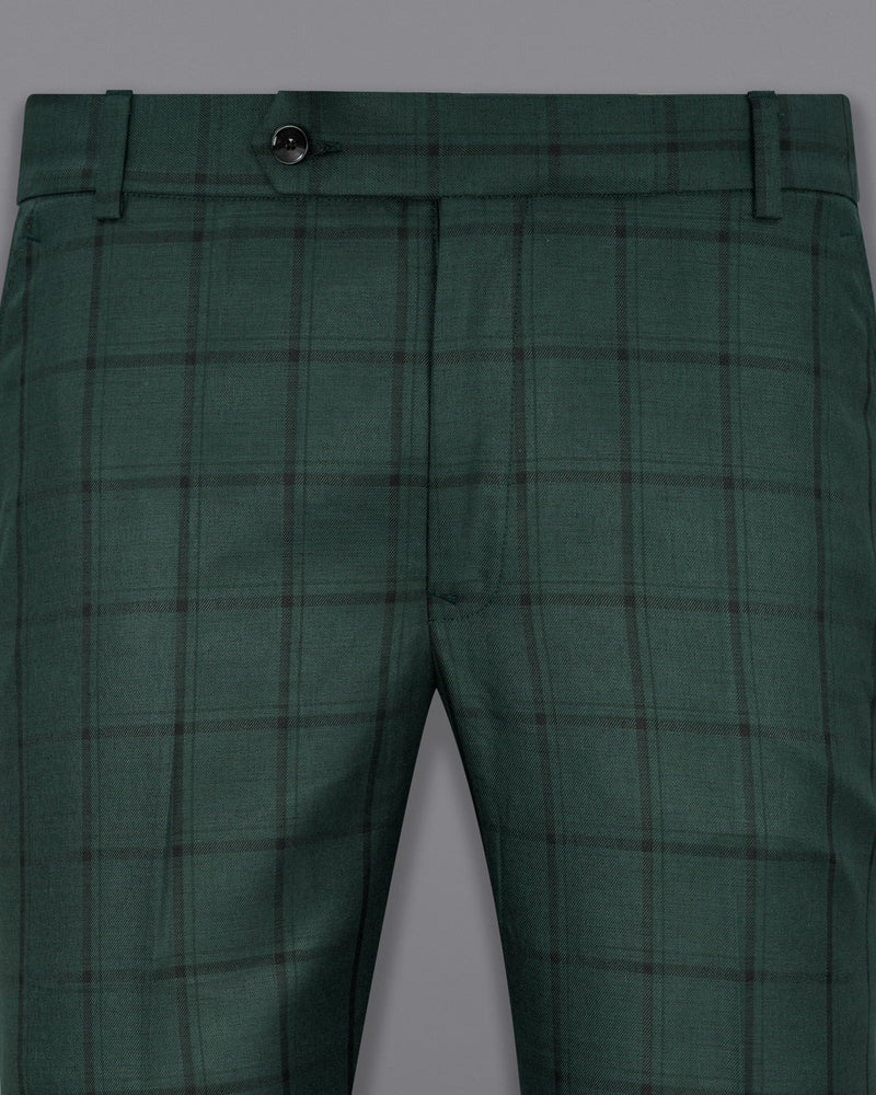 Plantation Green Windowpane Pant