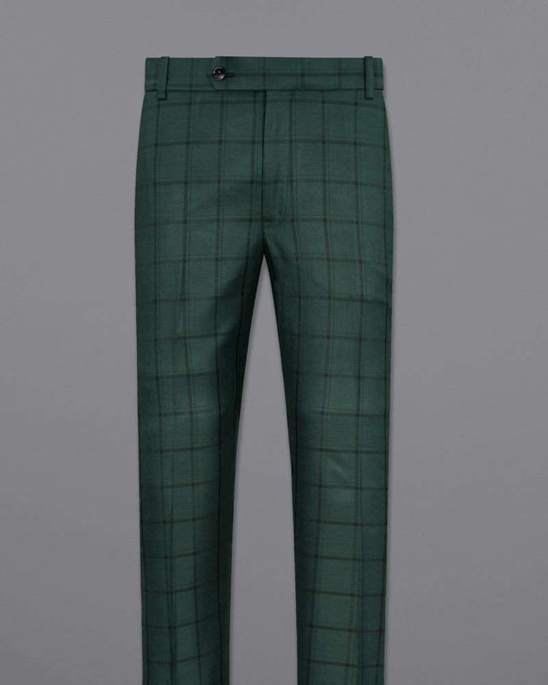 Plantation Green Windowpane Pant