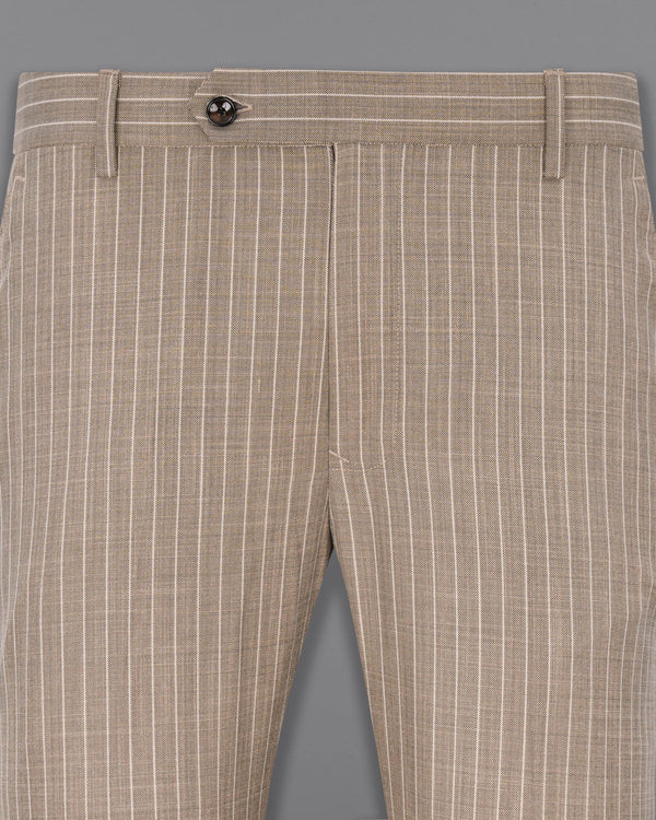 Hemp Brown Striped Pant