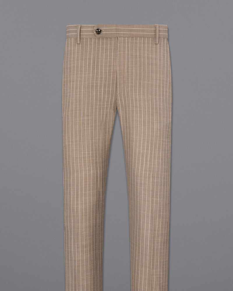 Hemp Brown Striped Pant