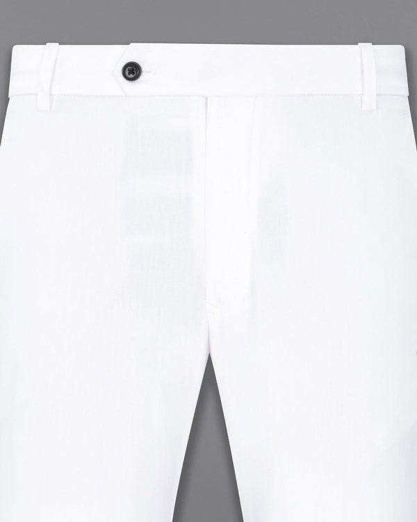 Bright White Cotton Pant