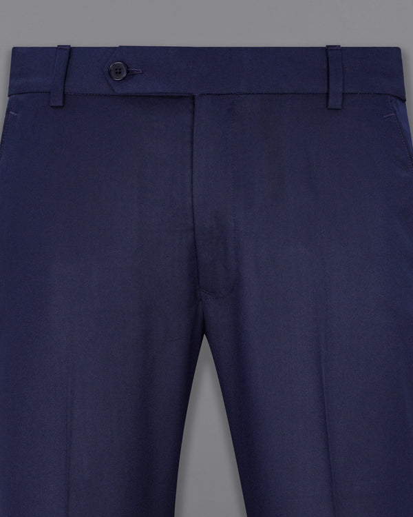 Thunder Blue Solid Pant