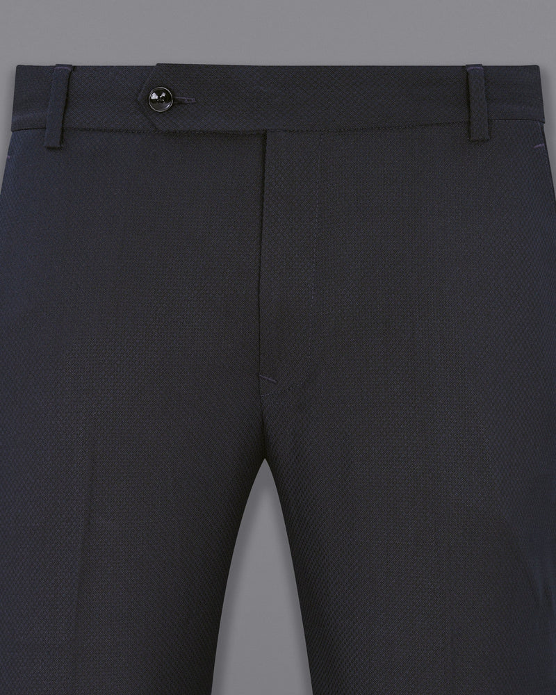 Mirage Blue Diamond Textured Pant