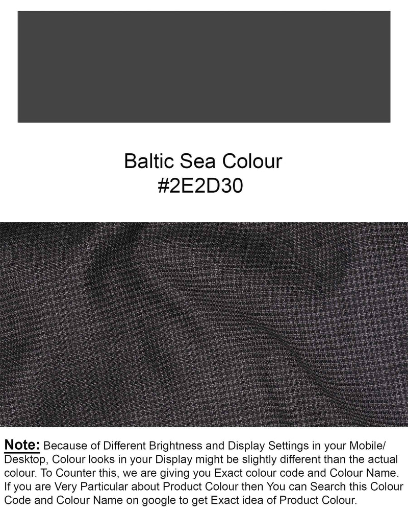 Baltic Sea Grey Textured Pant