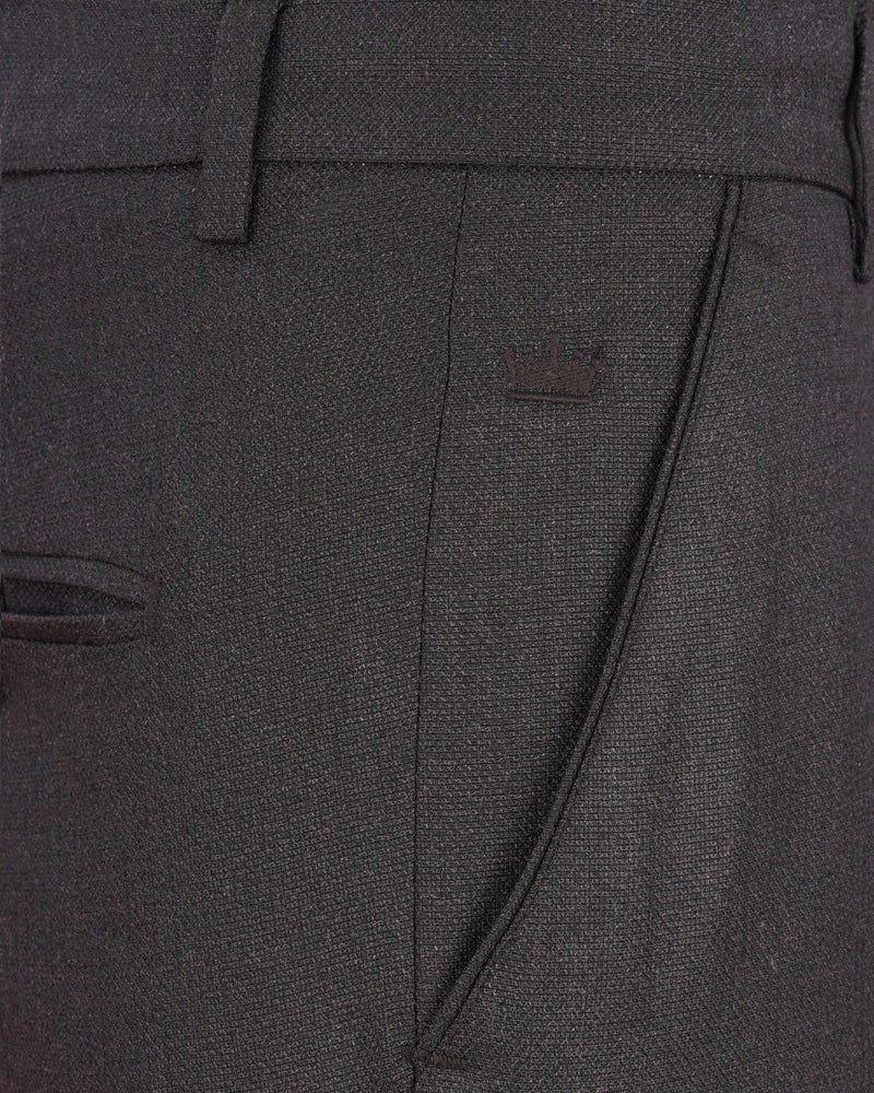 Vampire Gray Textured Pant