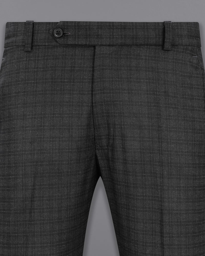 Zeus Gray Plaid Pant