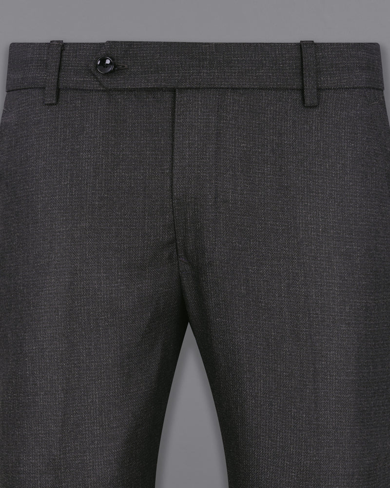 Piano Gray Textured Pant