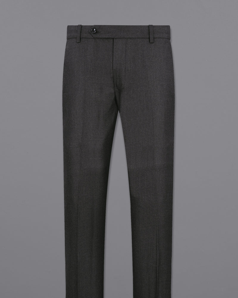 Piano Gray Textured Pant