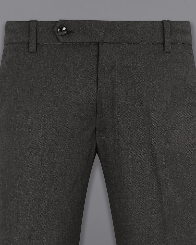 Thunder Gray Textured Pant