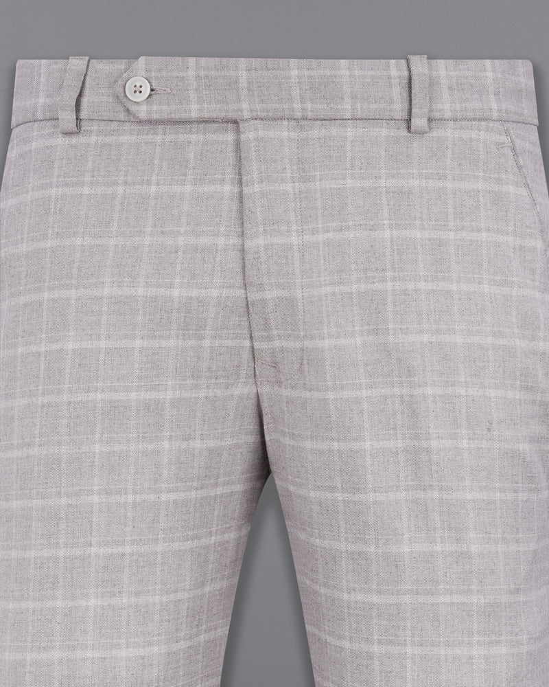 Bronco Light Gray Plaid Pant