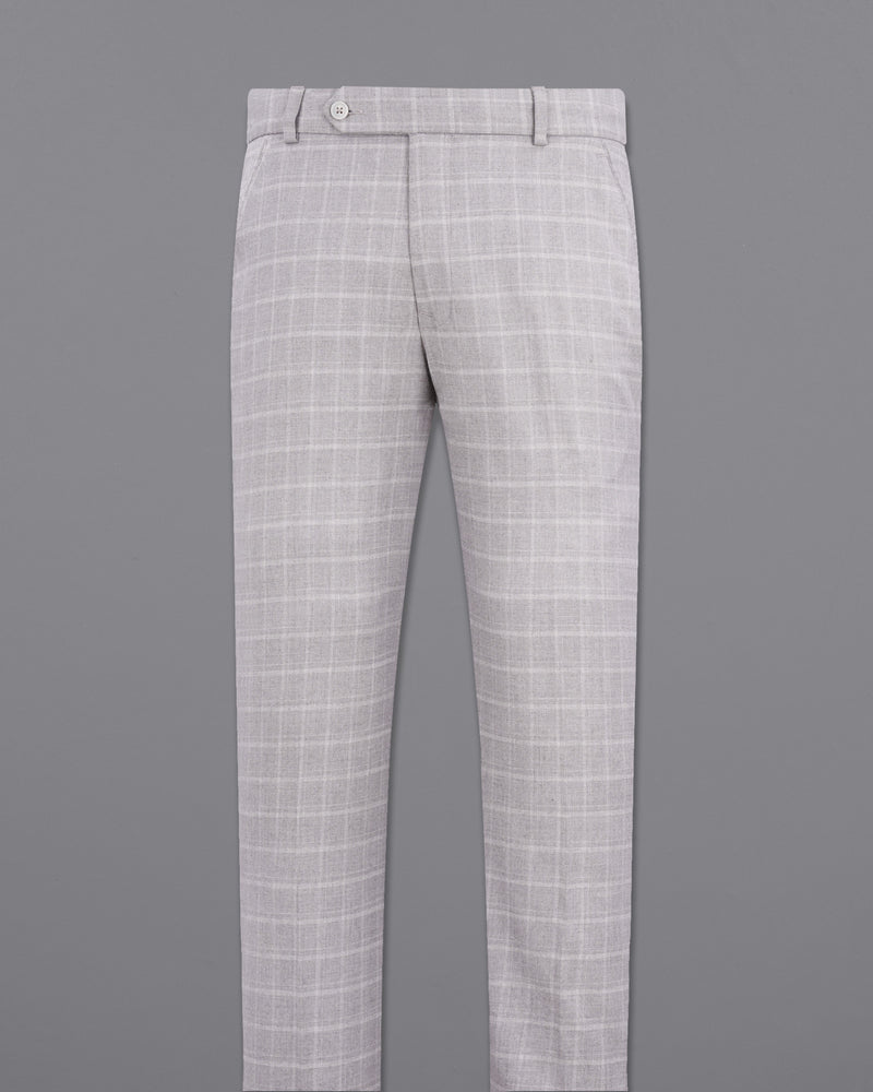 Bronco Light Gray Plaid Pant