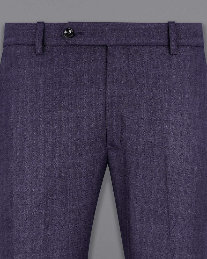 Martinique Navy Blue Checkered Pant