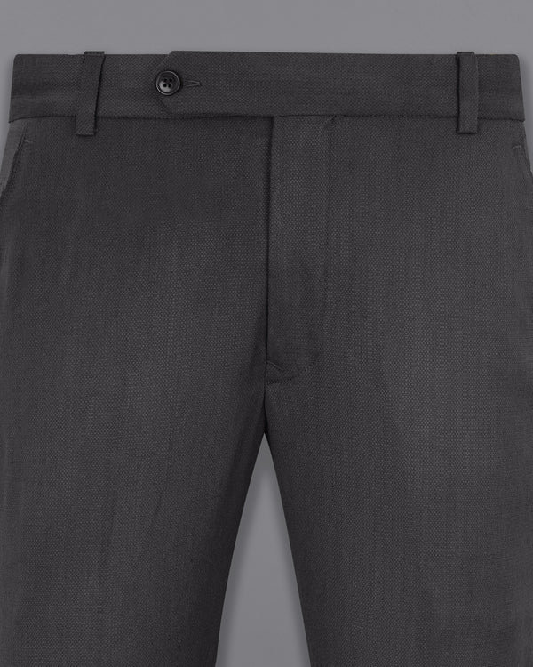 Iridium Gray Textured Pant