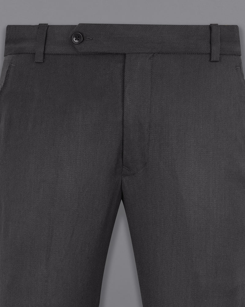 Iridium Gray Textured Pant