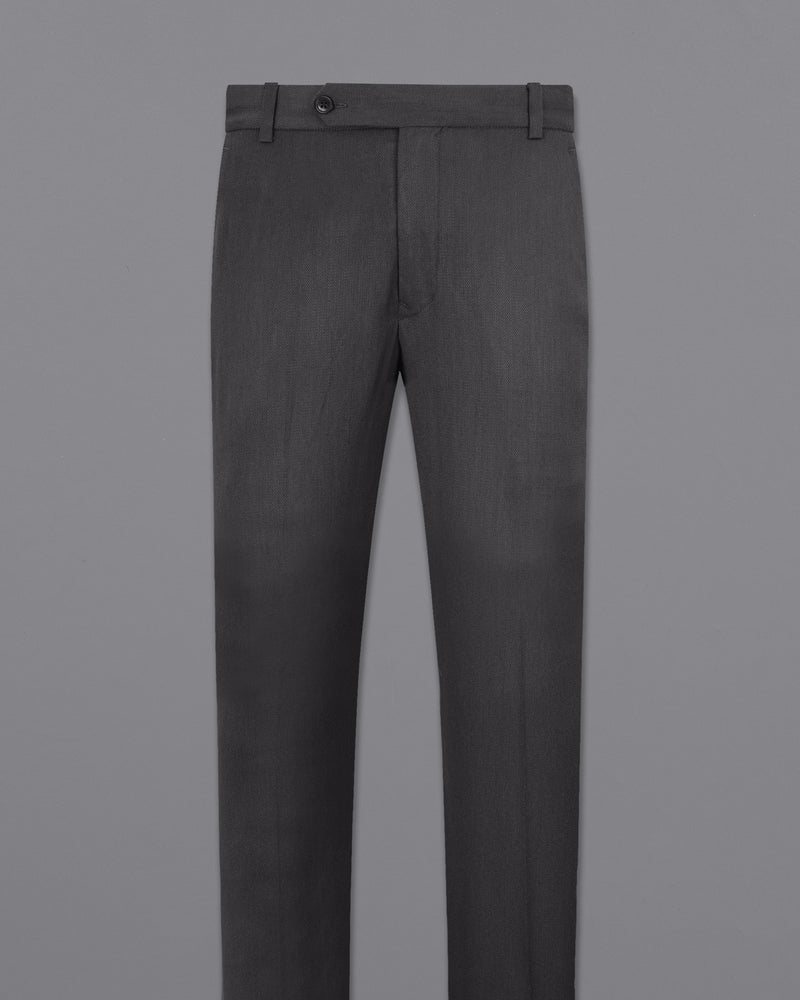 Iridium Gray Textured Pant