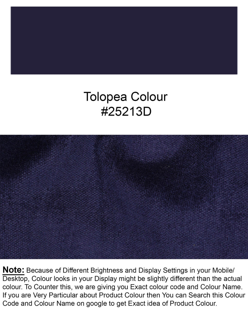 Tolopea Navy Blue Cotton Pant