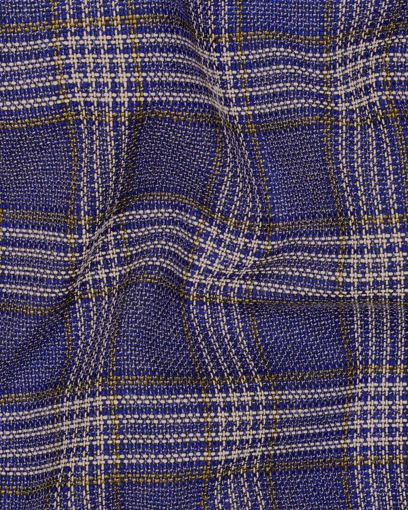 Meteorite Navy Blue with Tide Brown Plaid Pant