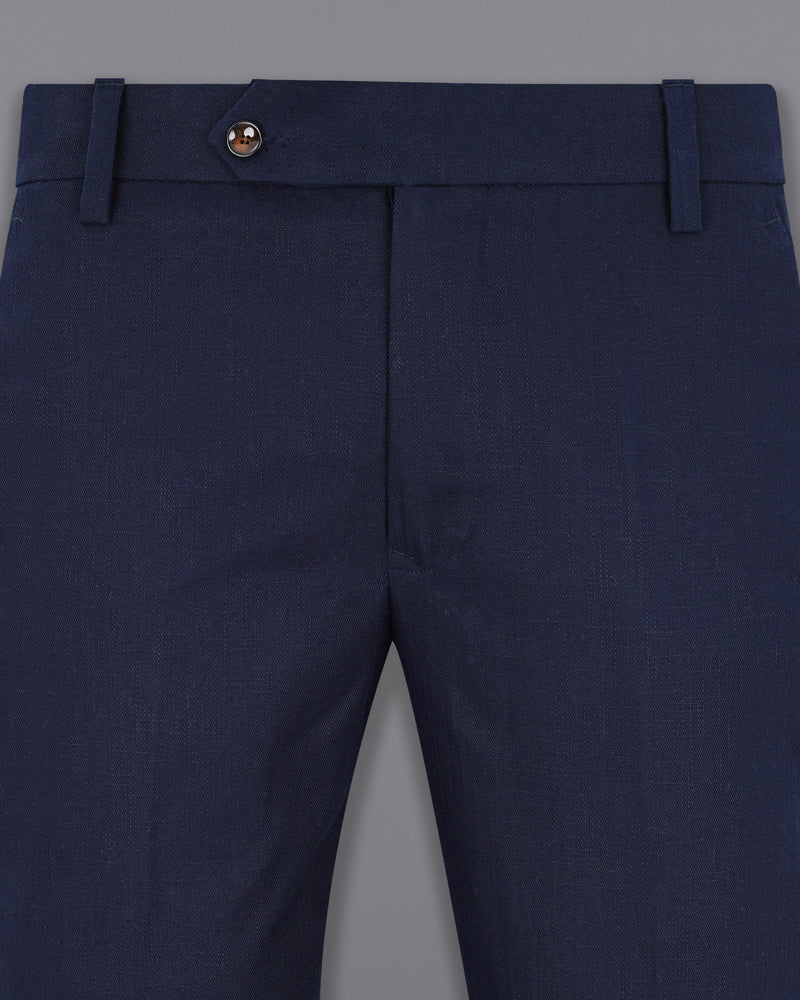 Bleached Cedar Blue Cotton  Pant