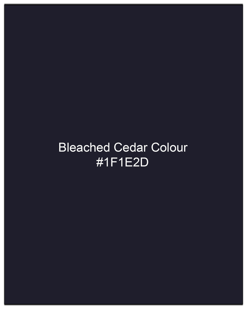 Bleached Cedar Blue Cotton  Pant