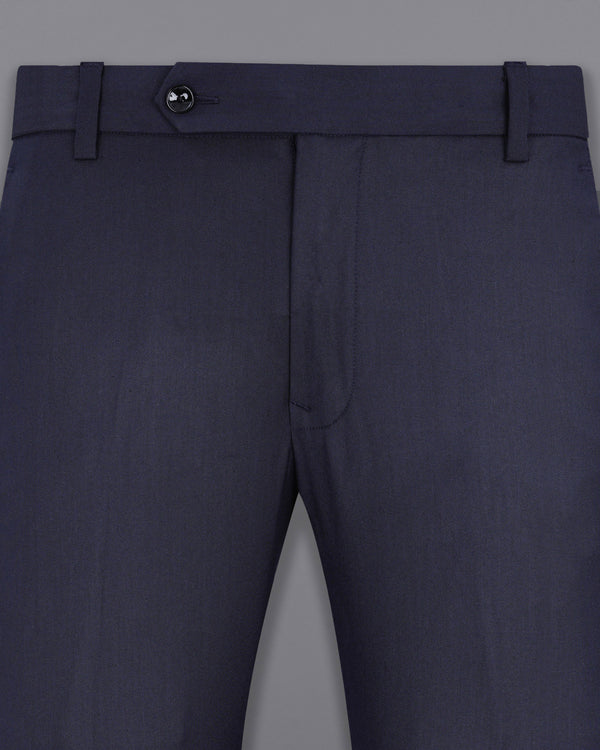 Gunmetal Blue Solid Pant