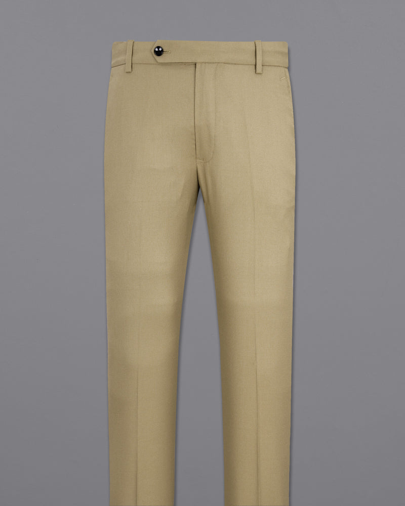 Sandrift Beige Textured Pant