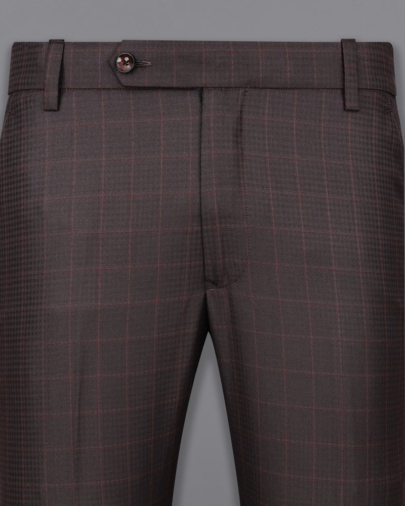 Thunder Brown Checkered Pant