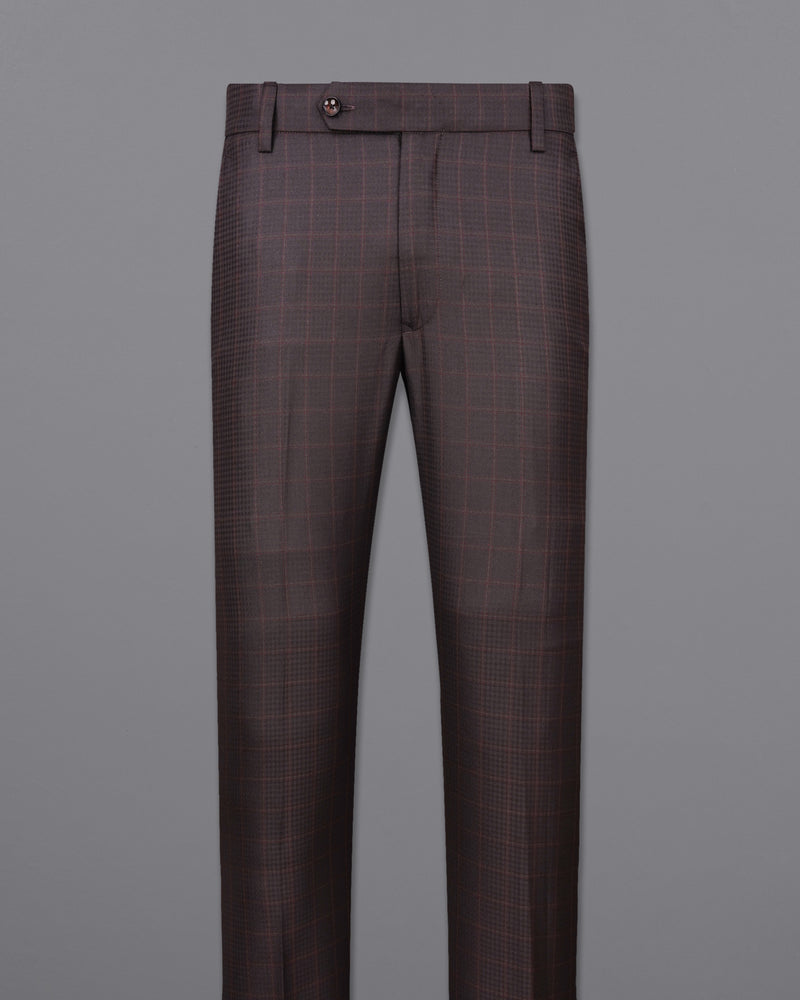 Thunder Brown Checkered Pant