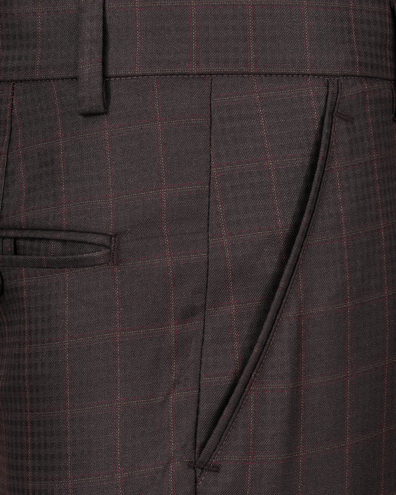 Thunder Brown Checkered Pant