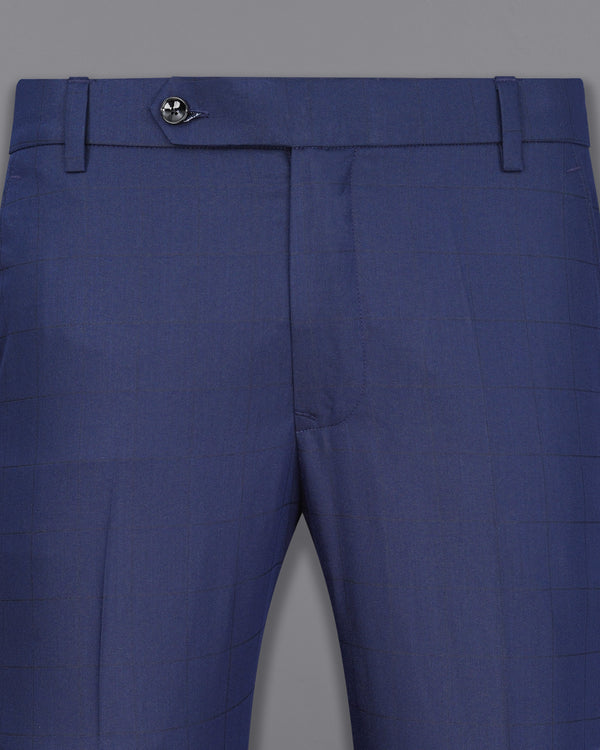 Rhino Blue Checkered Pant