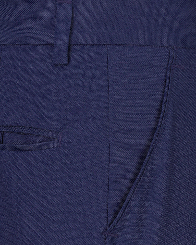 Martinique Blue Textured Pant T1990-28, T1990-30, T1990-32, T1990-34, T1990-36, T1990-38, T1990-40, T1990-42, T1990-44