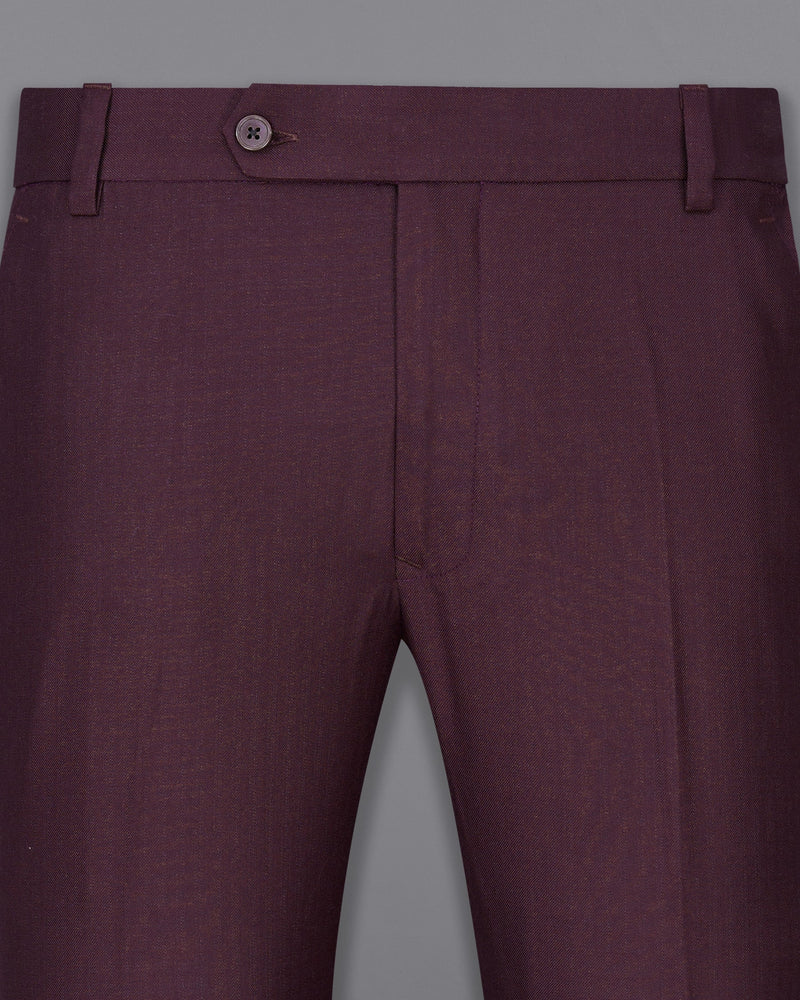 Eclipse Maroon Textured Pant T1992-28, T1992-30, T1992-32, T1992-34, T1992-36, T1992-38, T1992-40, T1992-42, T1992-44