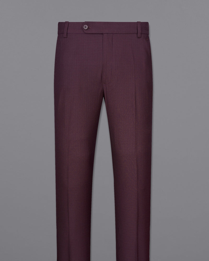 Eclipse Maroon Textured Pant T1992-28, T1992-30, T1992-32, T1992-34, T1992-36, T1992-38, T1992-40, T1992-42, T1992-44