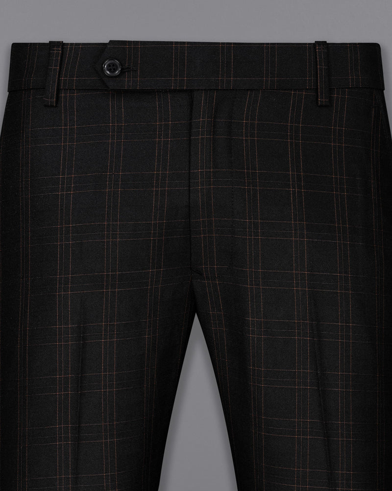 Jaguar Black Plaid Pant T1995-28, T1995-30, T1995-32, T1995-34, T1995-36, T1995-38, T1995-40, T1995-42, T1995-44