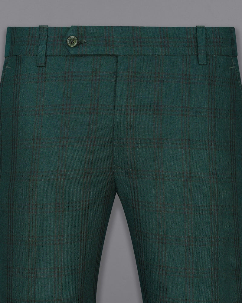 Timber Dark Green With Black Plaid Pant T1996-28, T1996-30, T1996-32, T1996-34, T1996-36, T1996-38, T1996-40, T1996-42, T1996-44