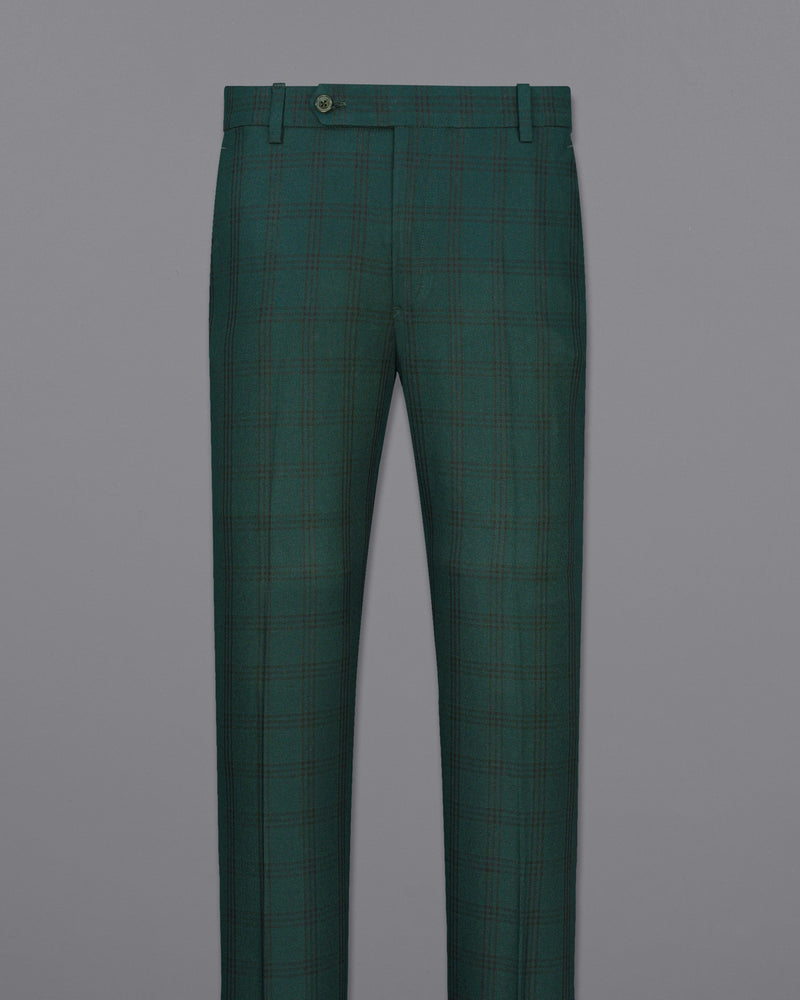 Timber Dark Green With Black Plaid Pant T1996-28, T1996-30, T1996-32, T1996-34, T1996-36, T1996-38, T1996-40, T1996-42, T1996-44