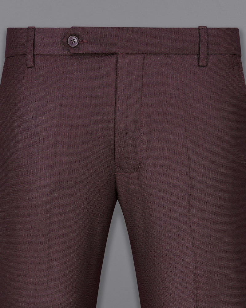 Taupe Maroon Textured Pant T2008-28, T2008-30, T2008-32, T2008-34, T2008-36, T2008-38, T2008-40, T2008-42, T2008-44