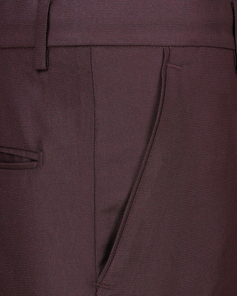 Taupe Maroon Textured Pant T2008-28, T2008-30, T2008-32, T2008-34, T2008-36, T2008-38, T2008-40, T2008-42, T2008-44