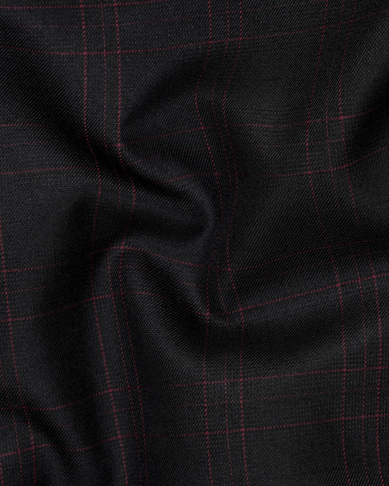 Onyx Black Plaid Pant T2018-28, T2018-30, T2018-32, T2018-34, T2018-36, T2018-38, T2018-40, T2018-42, T2018-44