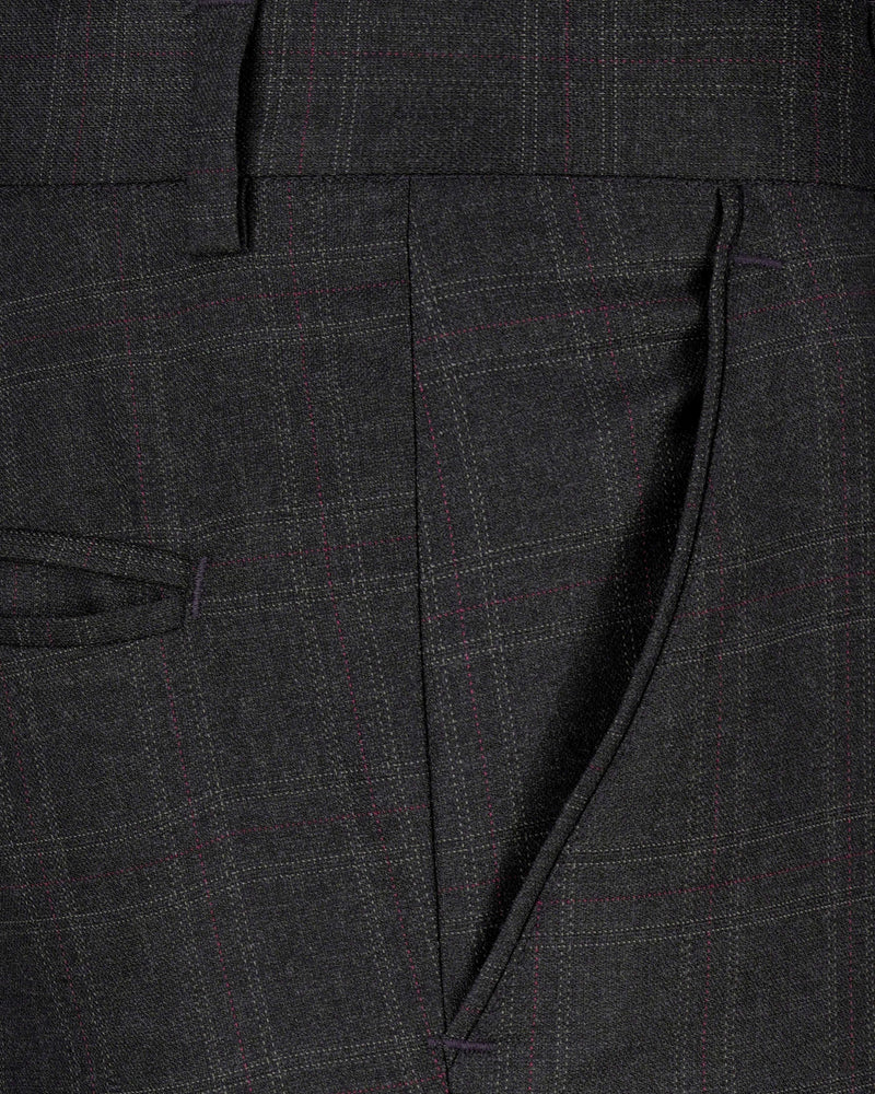 Nero Grey Subtle Plaid Pant Nero Grey Subtle Plaid Pant T2078-28, T2078-30, T2078-32, T2078-34, T2078-36, T2078-38, T2078-40, T2078-42, T2078-44