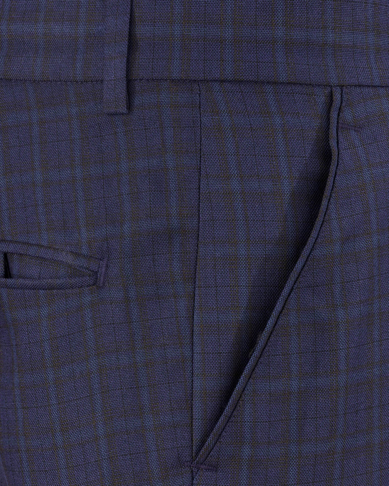 Martinique blue Plaid Pant