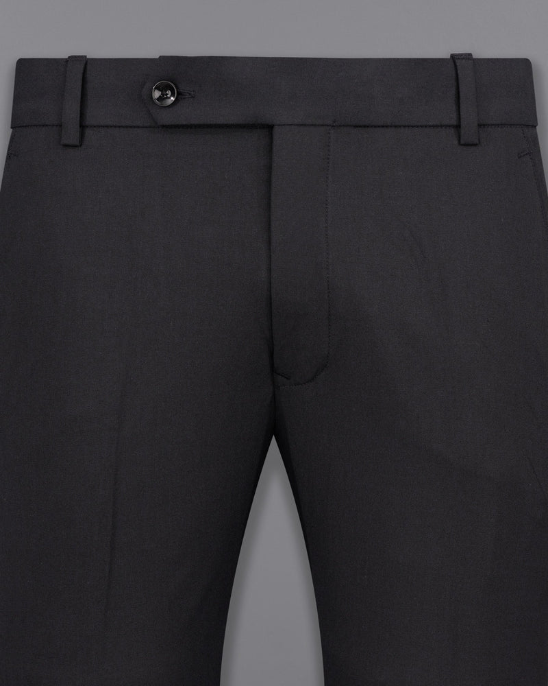 Jaguar Black Textured Pant