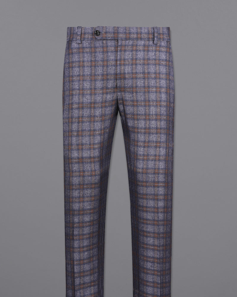 Martini Gray with Potters Brown Plaid Pant T2147-28, T2147-30, T2147-32, T2147-34, T2147-36, T2147-38, T2147-40, T2147-42, T2147-44
