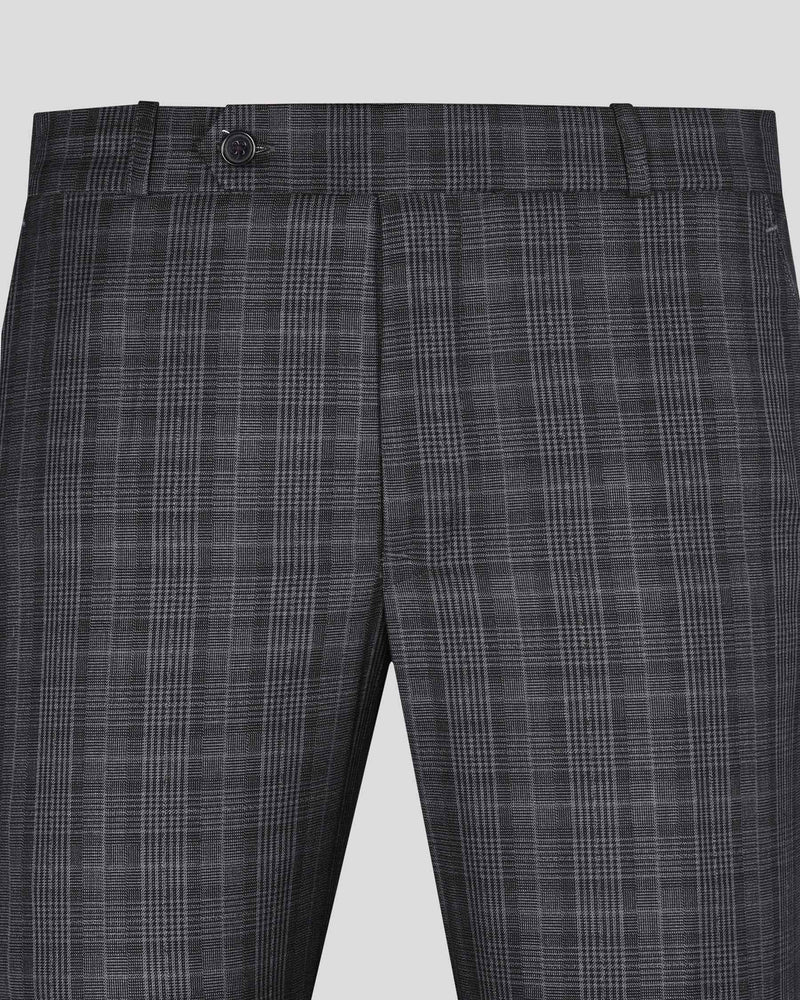 Porpoise Grey Plaid Formal Pant T395-32, T395-36, T395-38, T395-28, T395-34, T395-44, T395-42, T395-40, T395-30