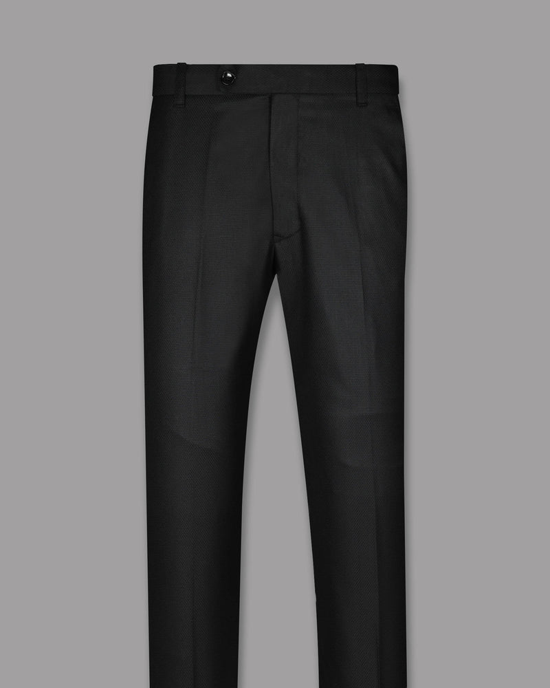 Jade Black Diamond Textured Pant