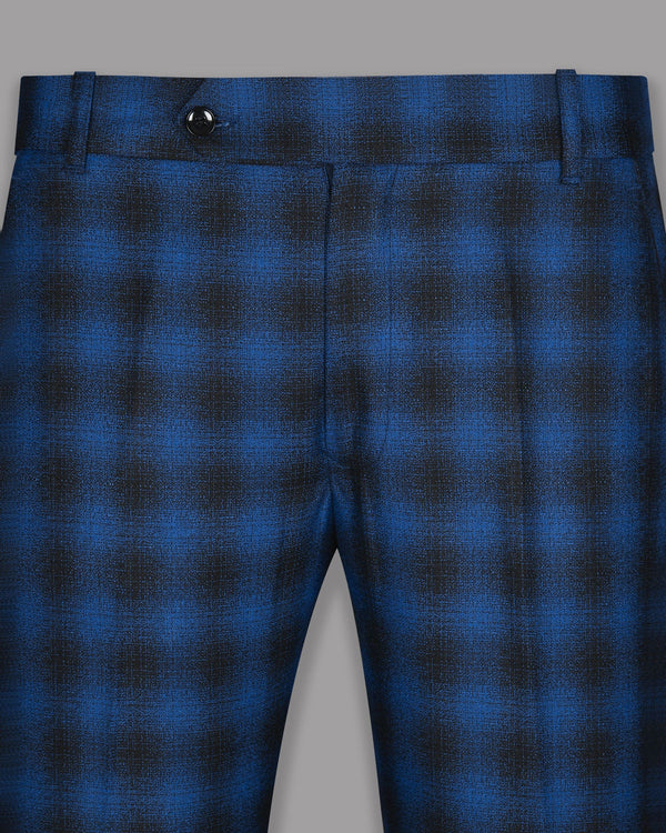 Bahama Blue Checked Formal Pant T979-28, T979-30, T979-32, T979-44, T979-34, T979-36, T979-38, T979-40, T979-42